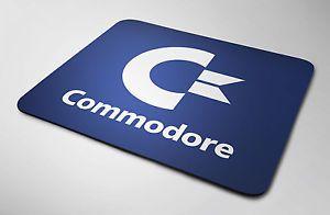 Commodore Logo - Retro Commodore Logo Mouse mat, blue CBM Amiga 64 C64 VIC20