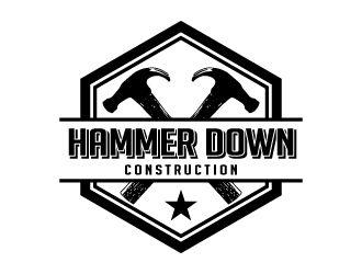 Hammer Construction Logo - Hammer Down Construction logo design