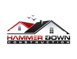 Hammer Construction Logo - Hammer Down Construction logo design - 48HoursLogo.com