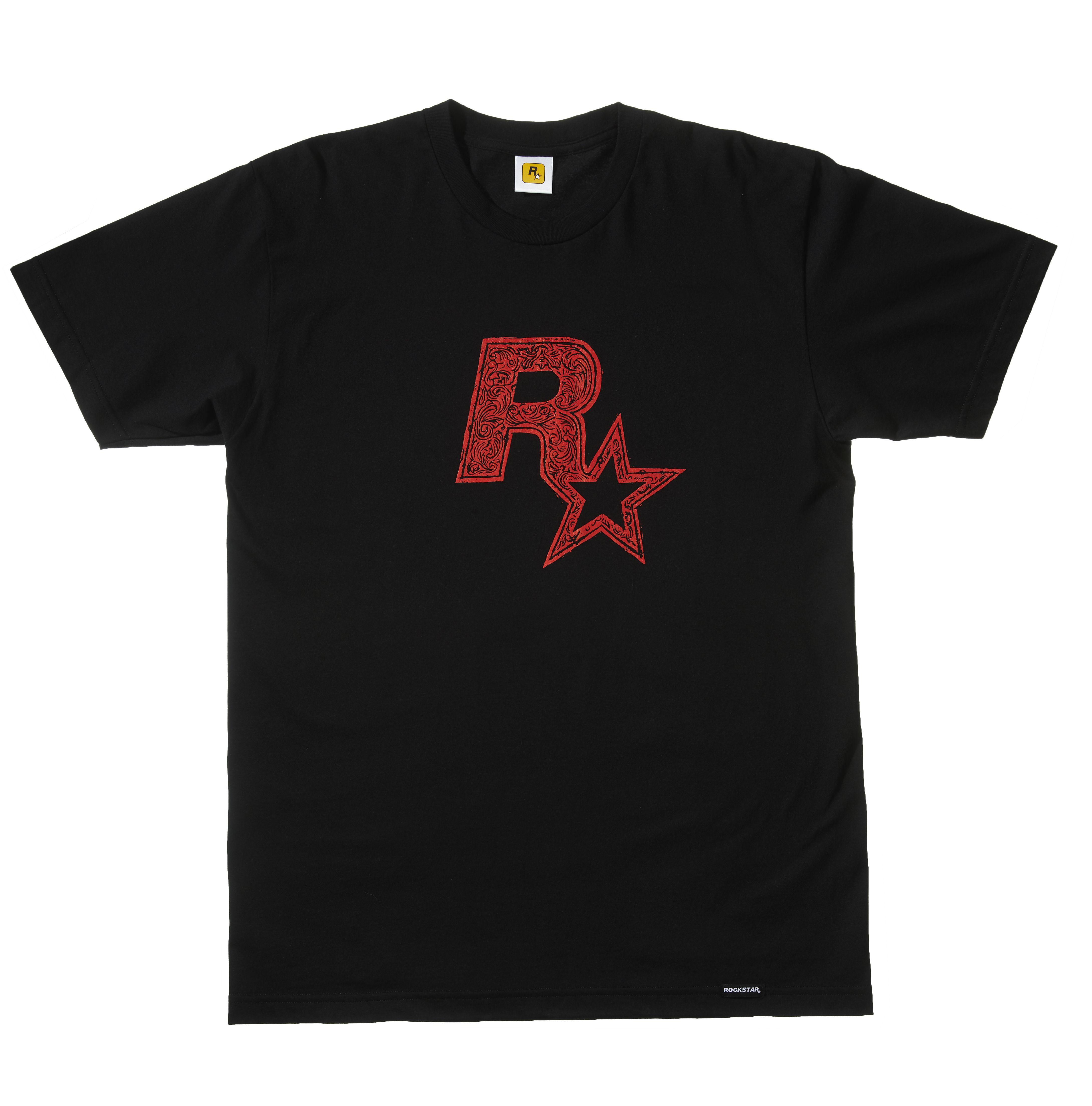 Rockstar Games Logo - Enter To Win The Black Linocut Rockstar Games Logo T Shirt