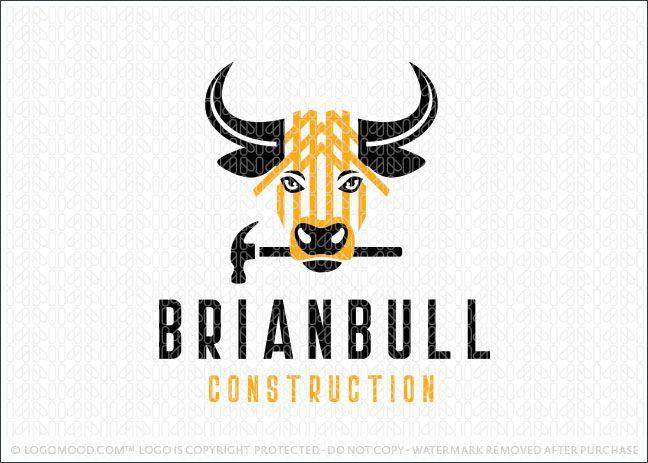 Hammer Construction Logo - Readymade Logos for Sale Bull Construction | Readymade Logos for Sale