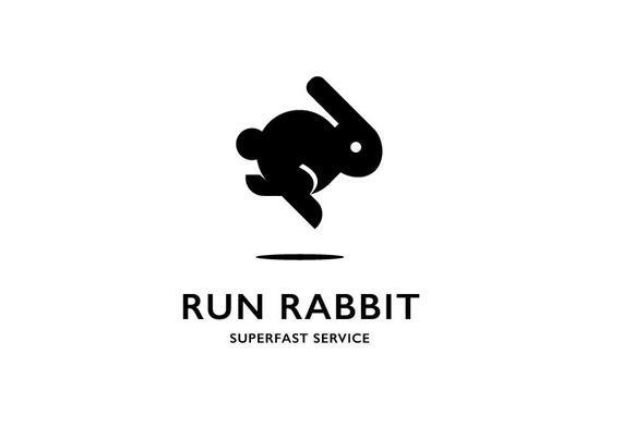 Etsy App Logo - Rabbit Logo Animal Logo Clothing Logo App Logo Fun Logo | Etsy