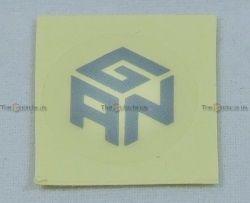 Yellow Cube Logo - TheCubicle.us : Gans Logo V2 3x3 C (Silver) : Sticker Accessories