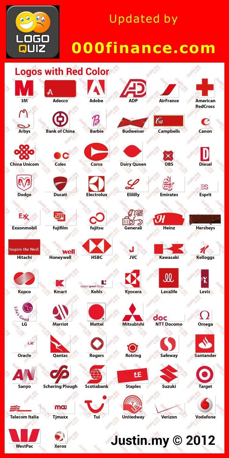 red and white logos logo quiz