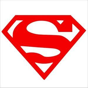 Red I Logo - 1x Superman Logo-RED-Car,Van,Door,Sticker,Sign,Hero,Clark,Kent ...