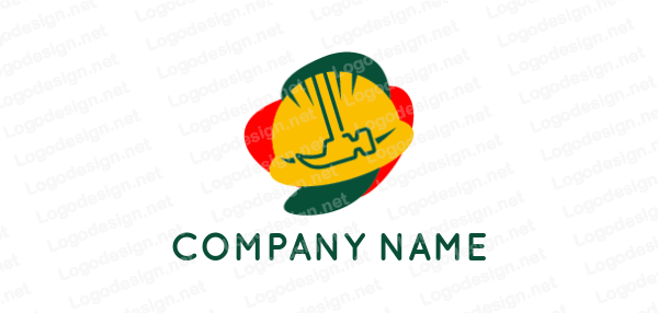 Hammer Construction Logo - hammer in construction helmet. Logo Template by LogoDesign.net