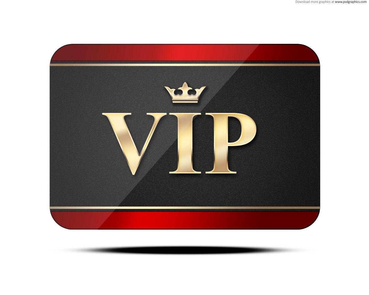 Red Black and Gold Logo - VIP card (PSD)