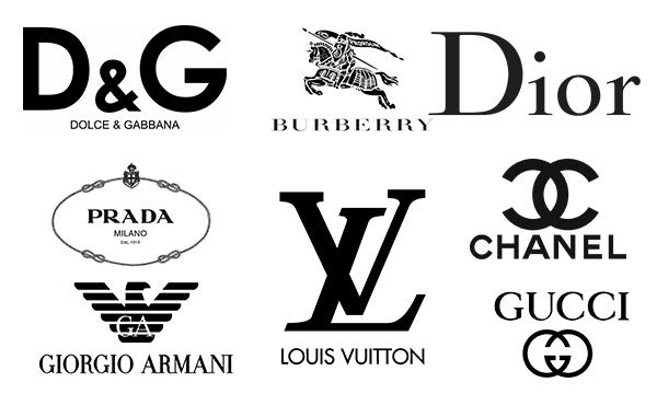 Luxury Clothing Brand Logo - High Fashion brands List of the World