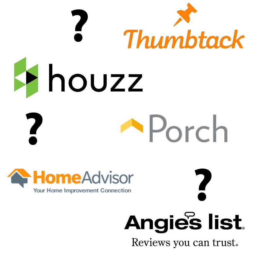 Houzz Small Logo - Homeadvisor vs Angie's List vs Houzz vs Porch vs Thumbtack vs Yelp