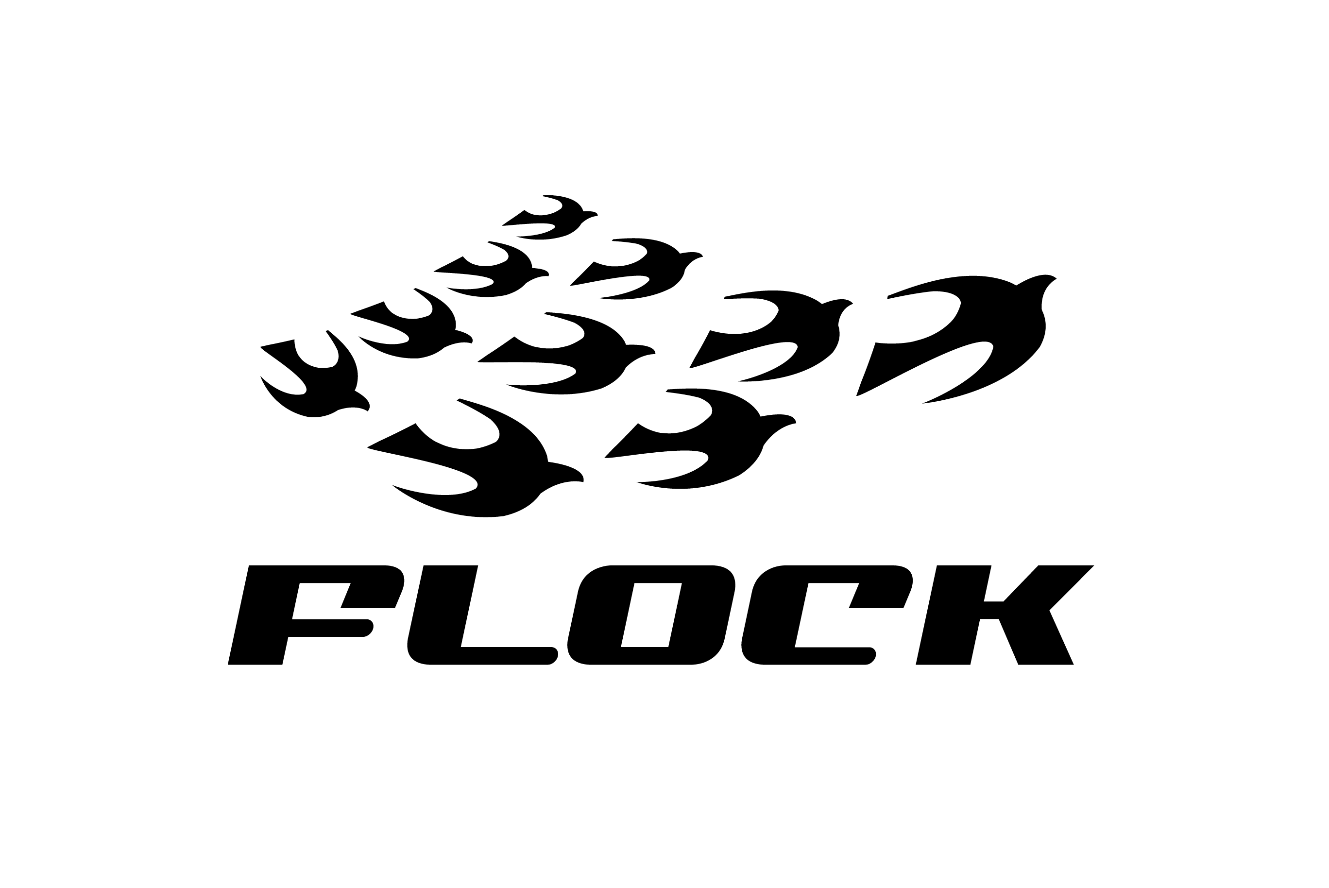 Flock Logo - Flock Bird Logo Design