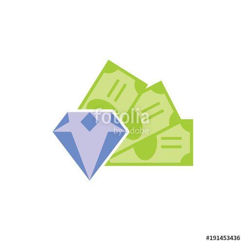 Diamond Money Logo - Diamond Money Logo Icon Design Stock Image And Royalty Free Vector