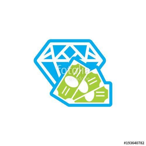 Diamond Money Logo - Money Diamond Logo Icon Design