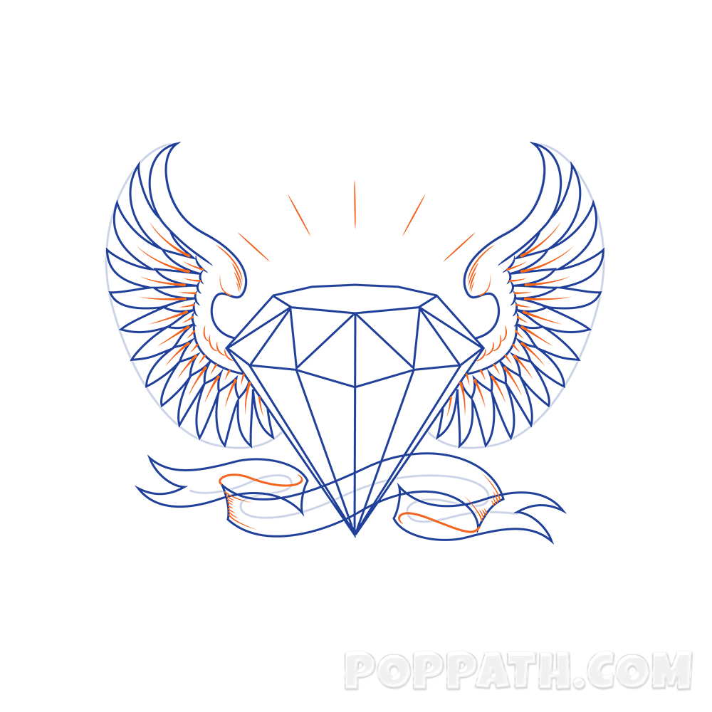 Diamond Money Logo - How To Draw A Diamond Tattoo – Pop Path