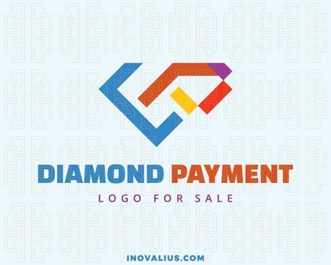 Diamond Money Logo - Diamond Payment Logo | Logos For Sale | Logos, Logo design, Logo ...
