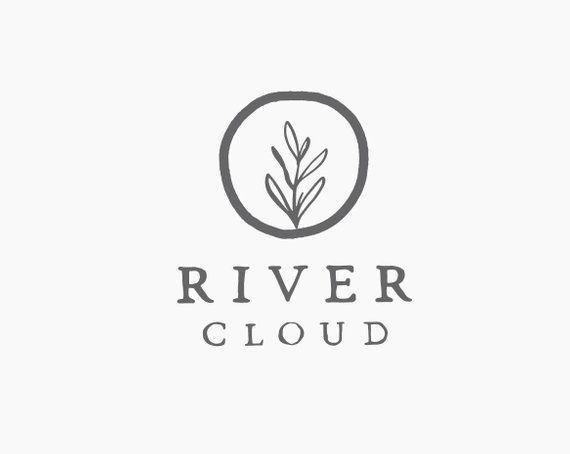 River Flower Logo - Premade Logo Flower Logo Botanical Logo Premade Circle Logo