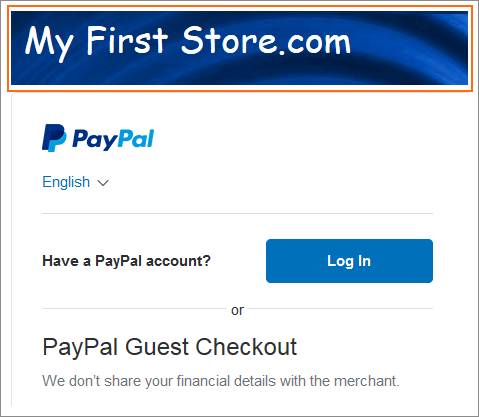 PayPal Check Out Logo - Uploading a logo or header image for PayPal checkout pages