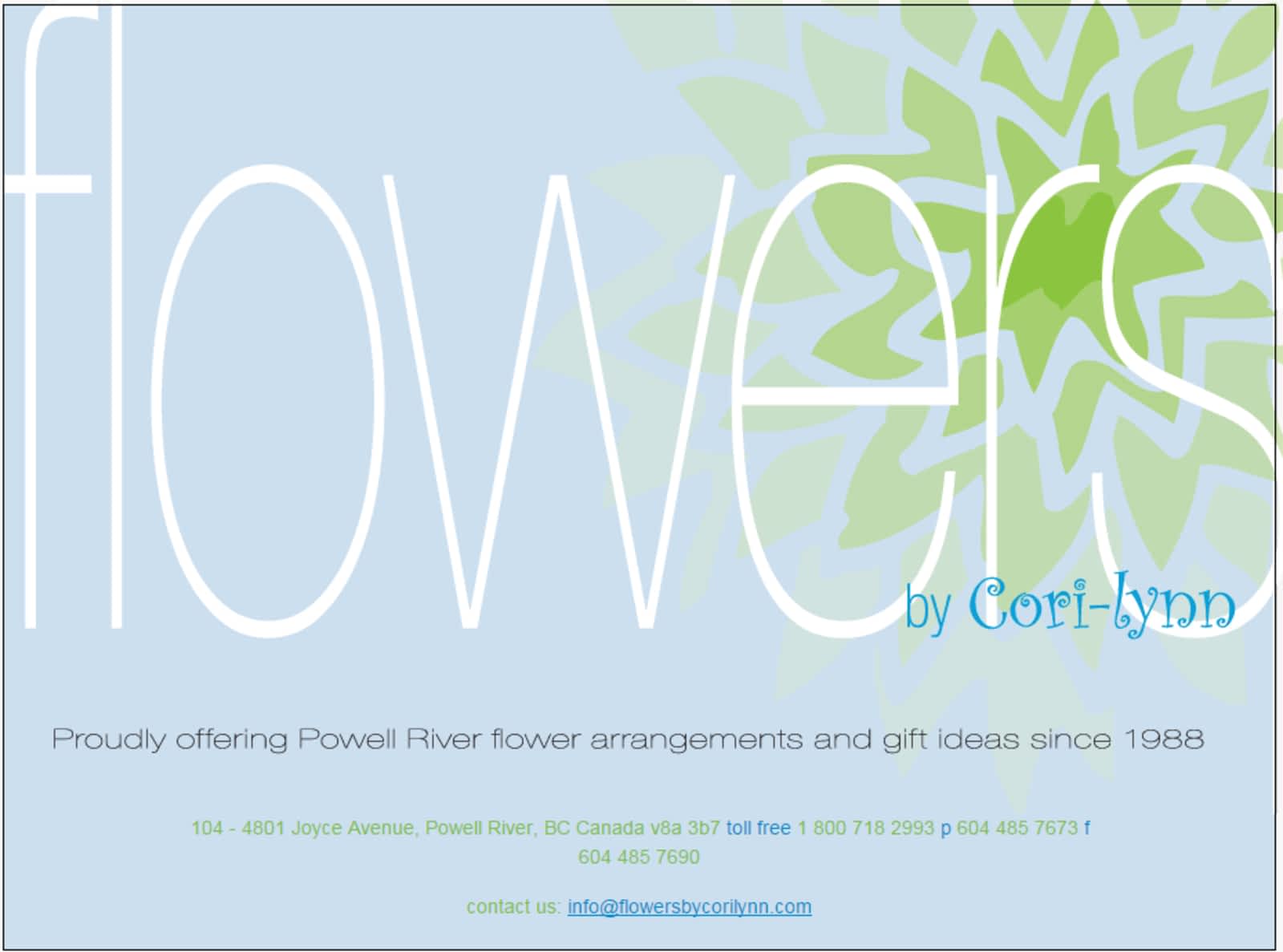 River Flower Logo - Flowers By Cori Lynn Hours 4801 Joyce Ave, Powell