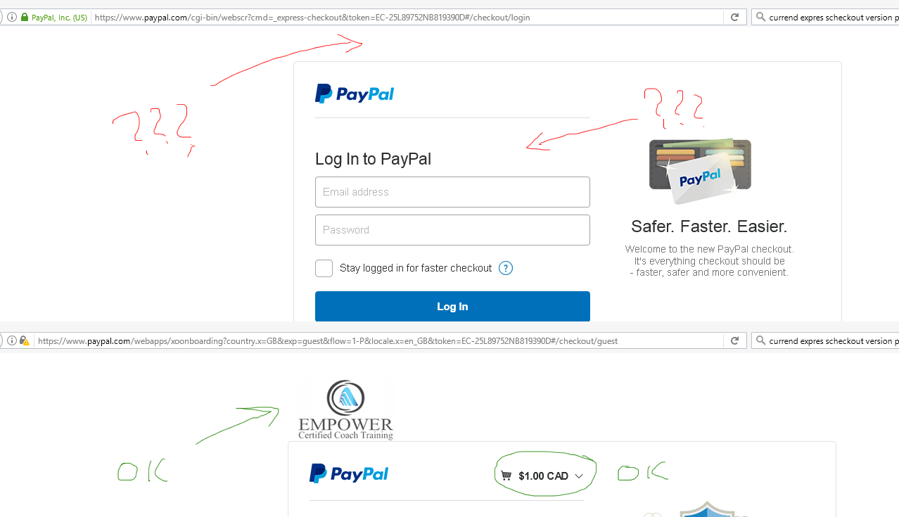 PayPal Check Out Logo - Paypal custom logo and summary disappeared - Stack Overflow