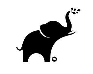 Black Elephant Logo - Logo Design Logo. Logos. Elephant logo, Logo design, Logos