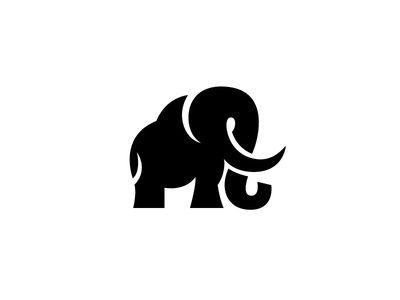Black Elephant Logo - Best Elephant Icon Logo image on Designspiration