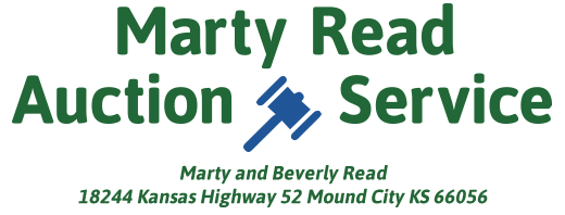 Auction Service Logo - Marty Read Auction Service | Mound City, KS | We specialize in Real ...