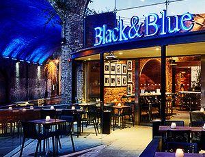 Black and Blue Restaurant Logo - Our Restaurants. Black & Blue