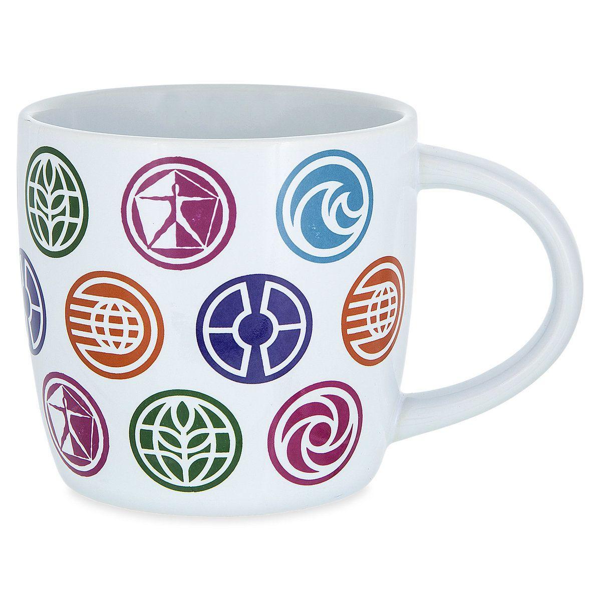 Epcot Logo - Disney Coffee Cup - Epcot 35th Anniversary Logo and Icons