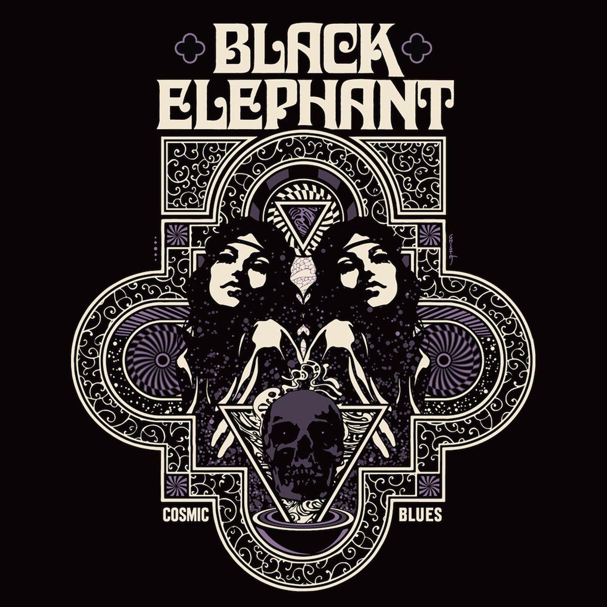 Black Elephant Logo - Cosmic Blues. Small Stone Recordings