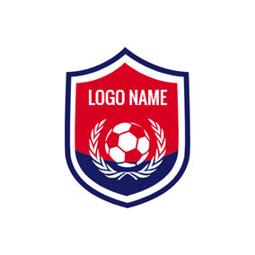 Red and White Soccer Logo - Free Club Logo Designs | DesignEvo Logo Maker