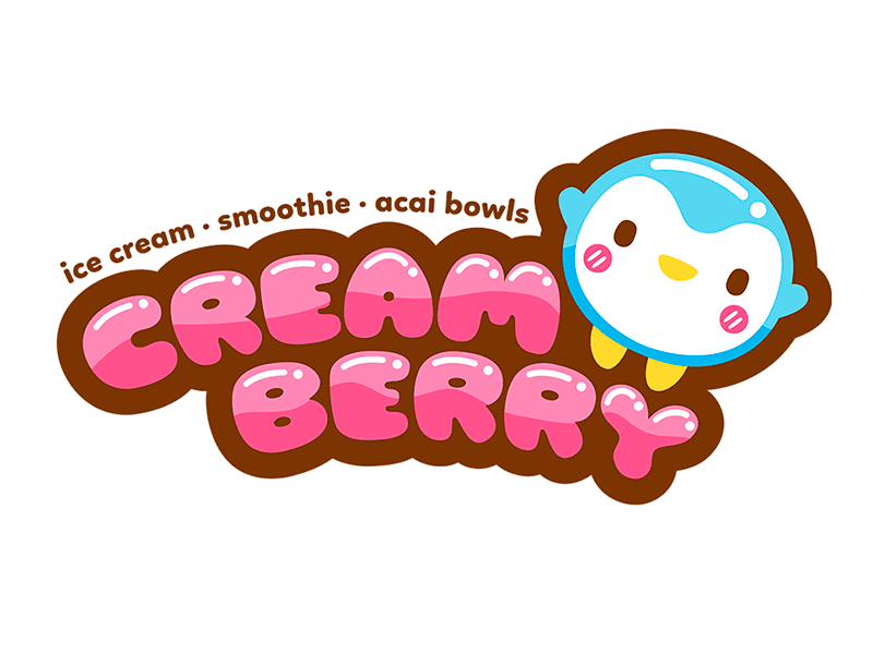 Ice Cream Store Logo - Creamberry Ice Cream Shop Logo by Squid&Pig | Dribbble | Dribbble