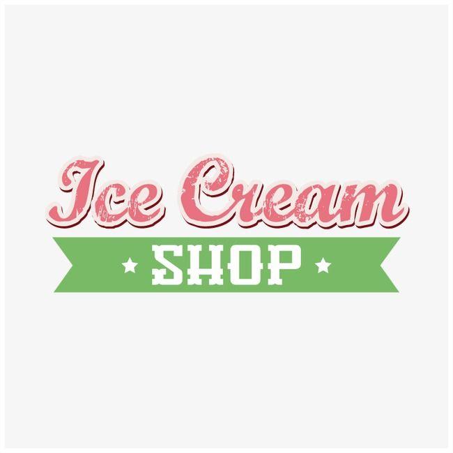 Ice Cream Shop Logo - Ice Cream Shop Logo, Ice Vector, Shop Vector, Logo Vector PNG