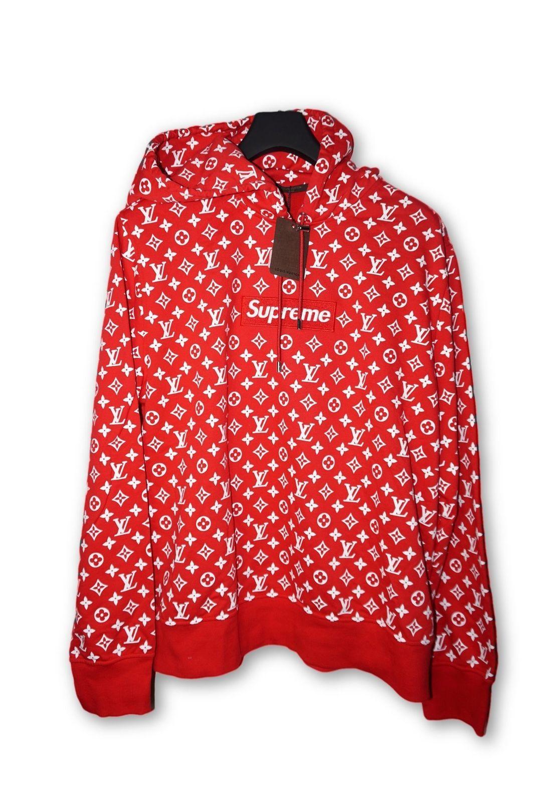 Supreme X Louis Vuitton Logo - Supreme x Louis Vuitton Monogram Box Logo Hooded Sweatshirt | eBay