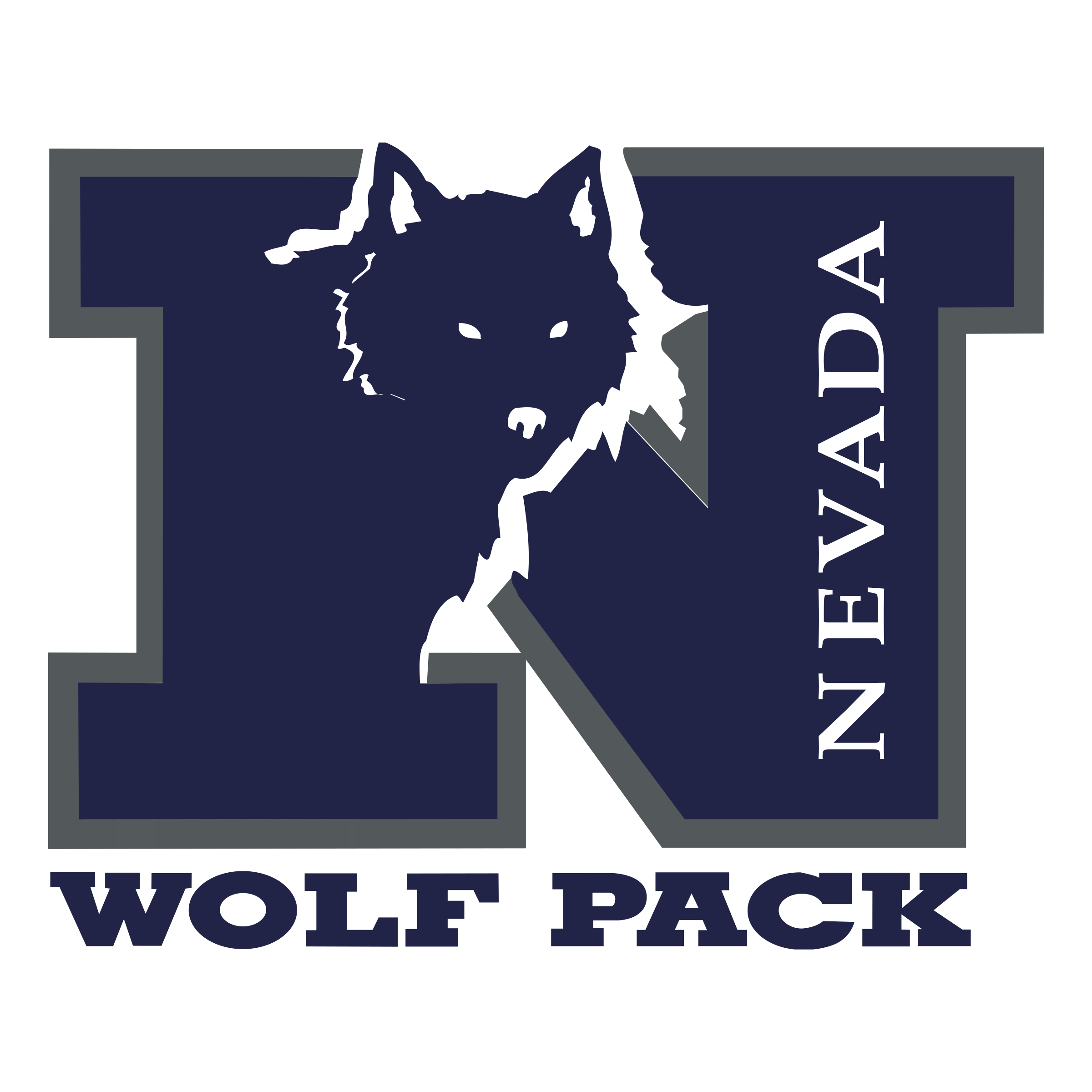 Nevada Logo - Nevada Wolf Pack Logo PNG Transparent & SVG Vector - Freebie Supply