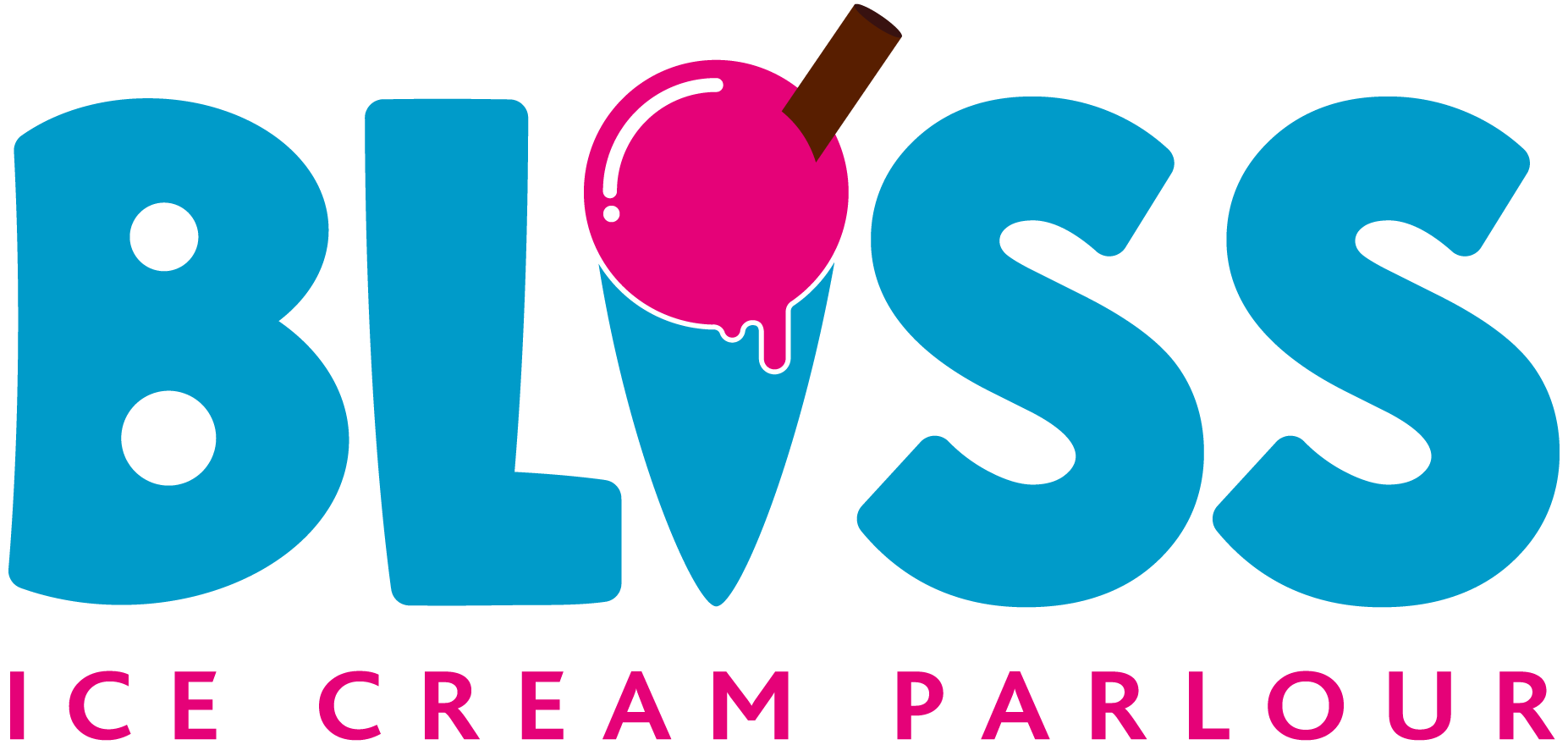 Ice Cream Shop Logo - Contact. Bliss Ice Cream Parlour