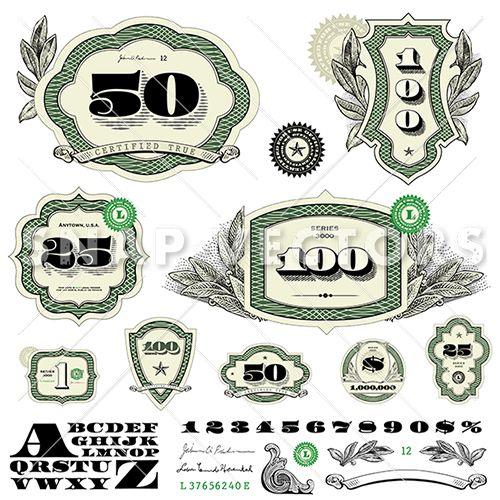 Get Money Logo - Money Logo Vector Frame Set - Snap Vectors