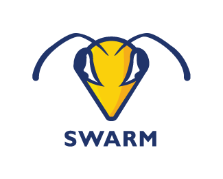 Bee Face Logo - Logopond, Brand & Identity Inspiration (SWARM Face Concept)