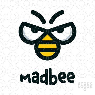 Bee Face Logo - Paint Box (logobypaintbox) on Pinterest