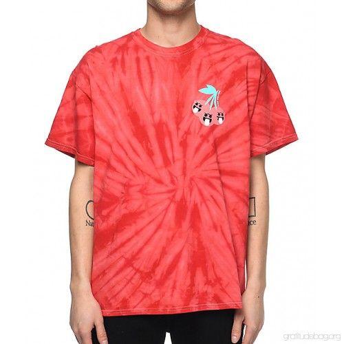 Red Pink Dolphin Logo - Pink Dolphin Cherry Ghost Red Tie Dye T-Shirt Q5DCfiOD