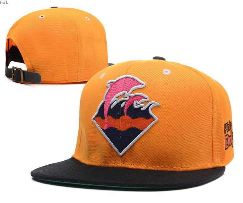 Red Pink Dolphin Logo - Wholesale PINK DOLPHIN Classic Logo Yellow Black Red Snapback London