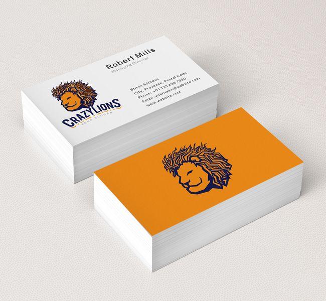 Bee Face Logo - Lion Face Logo & Business Card Template Design Love