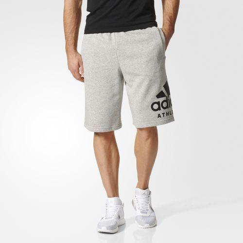 Adidas Shorts Logo - Adidas BP8472 Men ATHLETICS Sports logo shorts grey | eBay