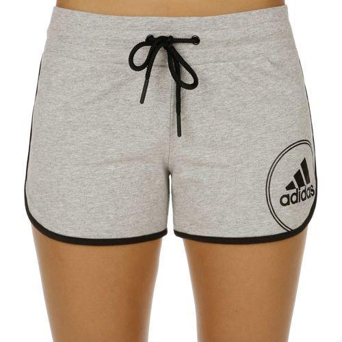 Adidas Shorts Logo - adidas Basics Logo Shorts Women - Grey buy online | Tennis-Point