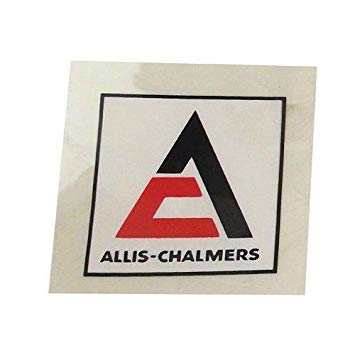 Orange White Triangle Logo - Allis Chalmers Decal, Triangle, Black & Orange W White