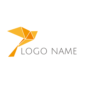 Orange White Triangle Logo - Free Triangle Logo Designs. DesignEvo Logo Maker