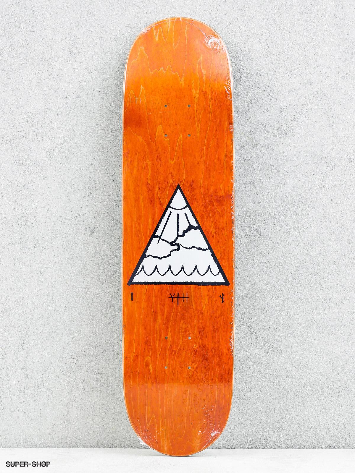 Orange White Triangle Logo - Youth Skateboards Deck Triangle Logo (orange White)