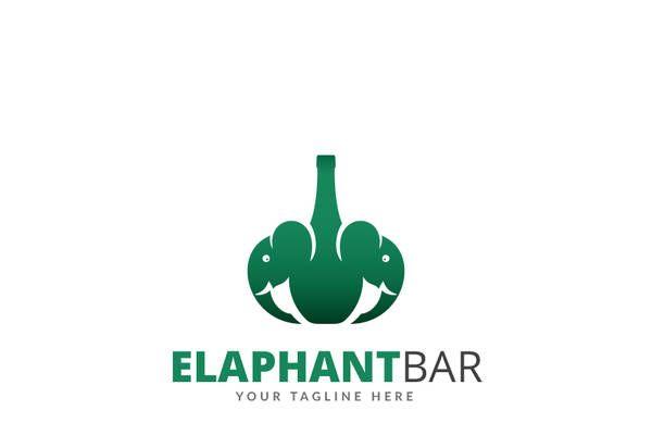 Elephant Bar Logo - Elephant Bar Ver Unique Logo Template 69924