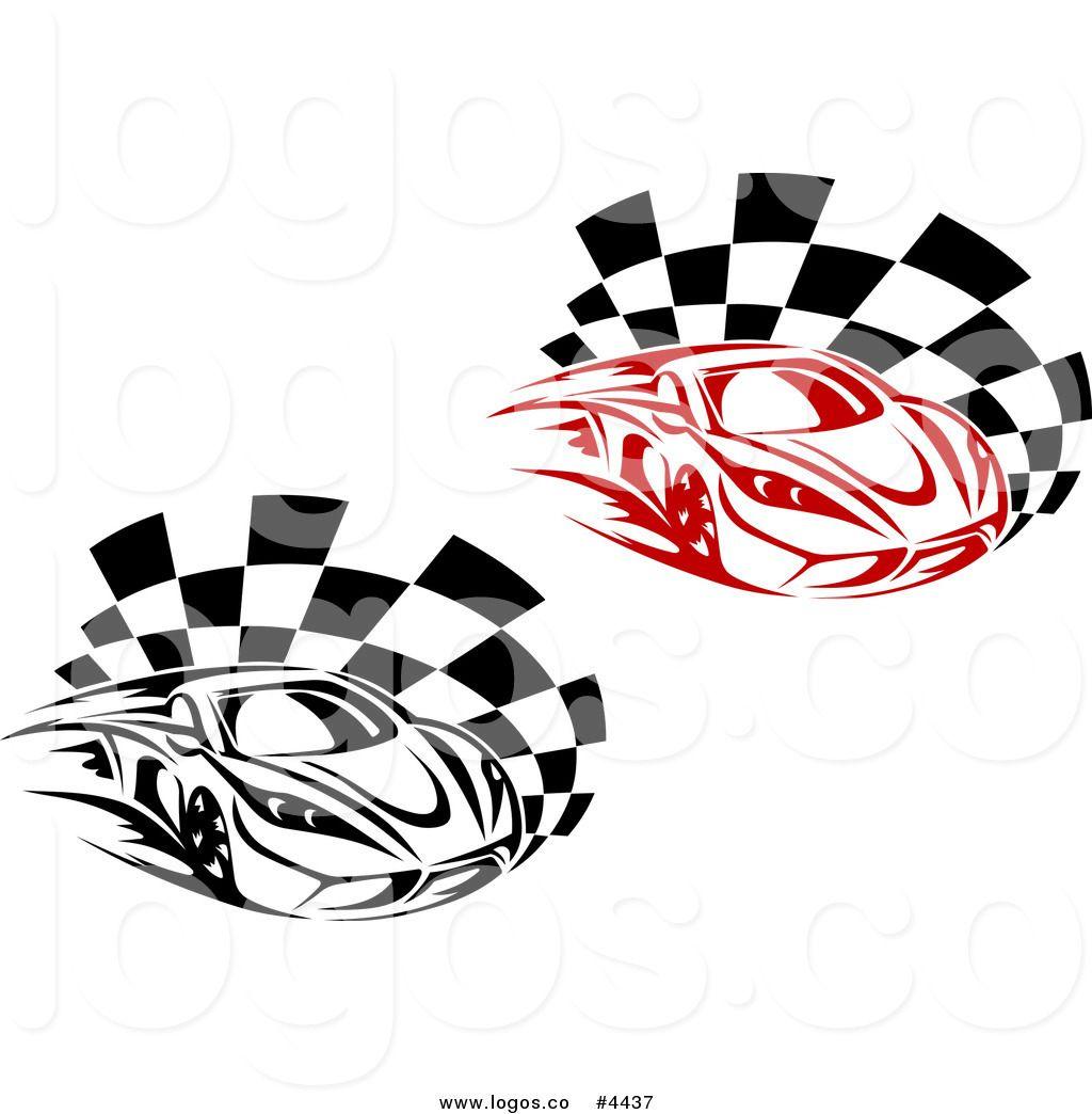 Red and White Racing Logo - Red car Logos