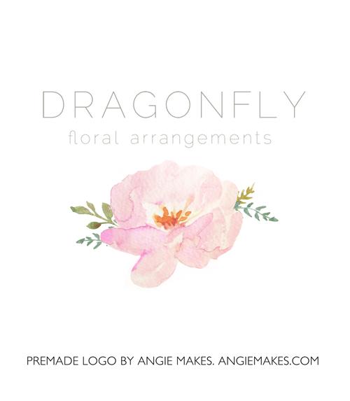 Watercolor Flower Logo - Watercolor Flower Logo