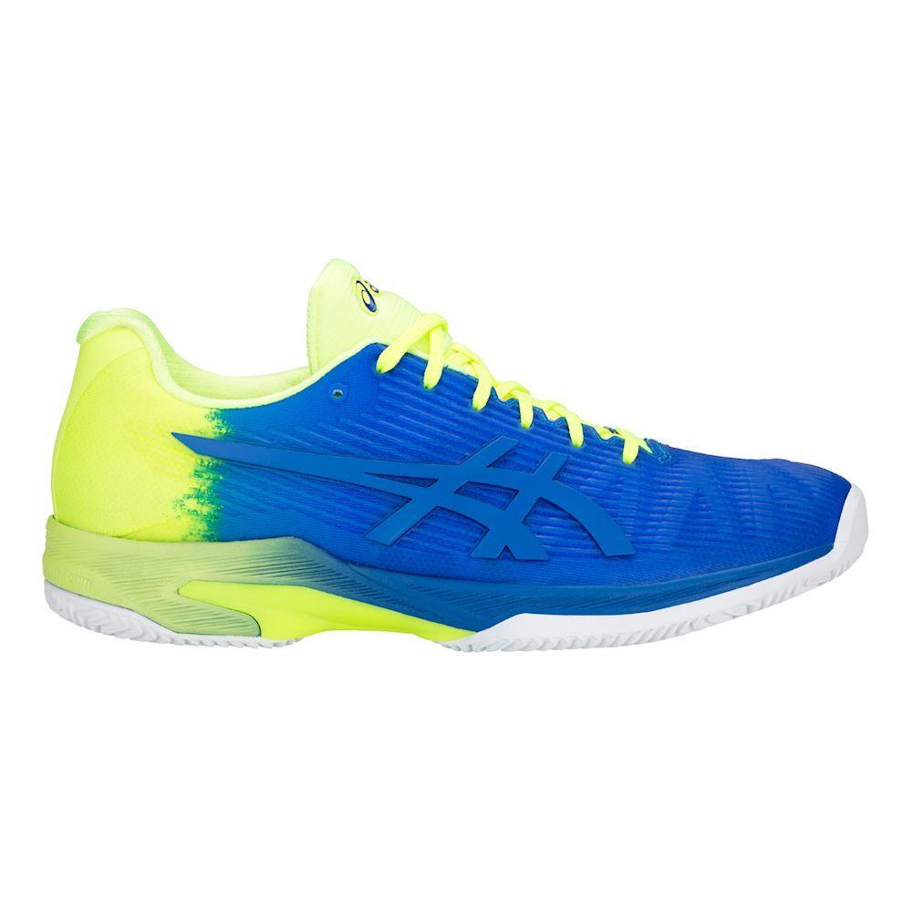 Blue and Yellow Shoe Logo - Asics Solution Speed FF LE Clay Court Shoe Men - Blue, Yellow buy ...