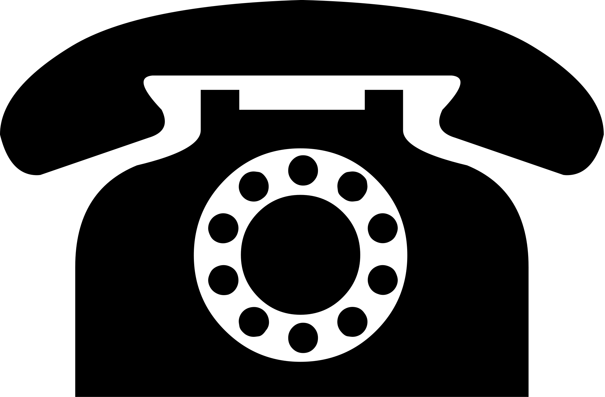 Telephone Logo - Black telephone icon from DejaVu Sans.svg